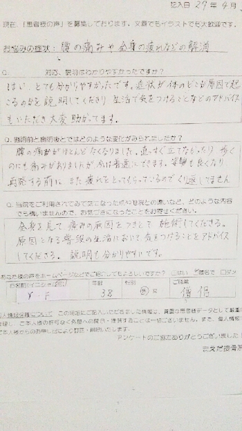 出張整体